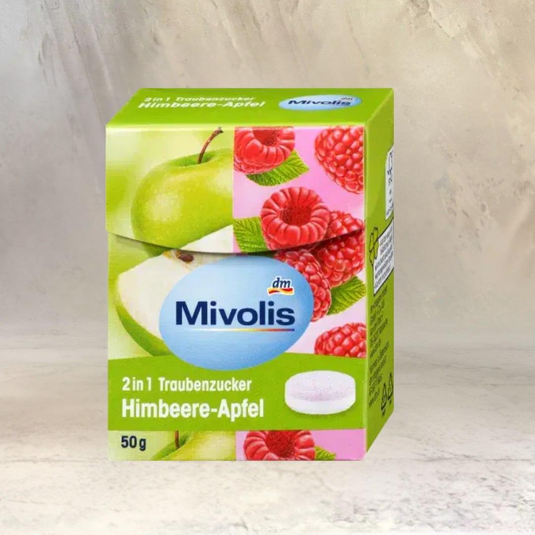 Декстроза Mivolis Traubenzucker 2in1 Himbeere-Apfel Малина Яблуко, 50 г