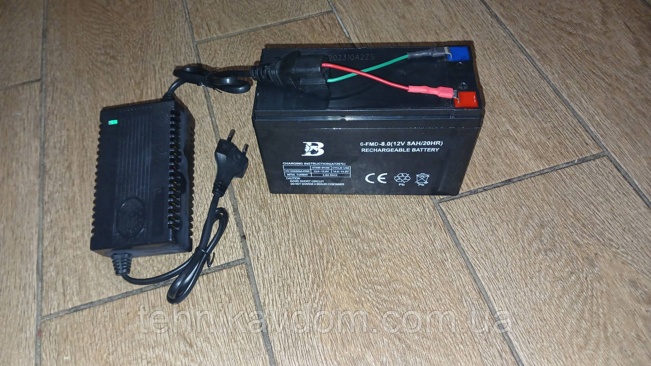 Акумулятор для дошкільнят 12 V + заряджання