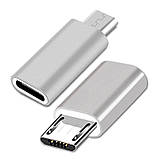 Адаптер перехідник Lightning - Micro USB Grey, фото 3