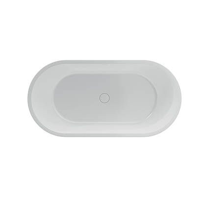 Ванна акрилова окремостояча суцільнолита PureLine 1600x800 White з сифоном, фото 1