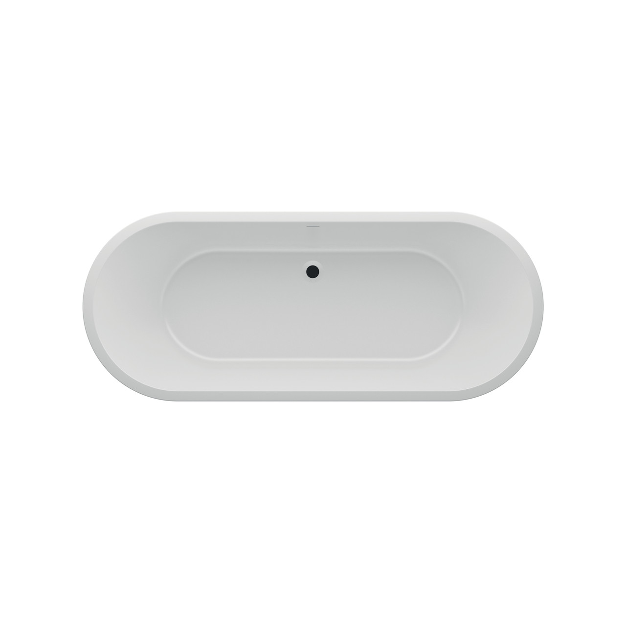 Ванна акрилова окремостояча суцільнолита Elara 1700x700 White з сифоном
