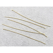 Гвоздики 5см, основа: 1,6мм, 10 шт, колір золото (гіпоалергенний сплав)