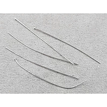 Гвоздики 5см, основа: 1,6мм, 10 шт, колір сталь (гіпоалергенний сплав)