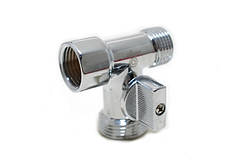 Кран магістральний, кульовий 1/2 "в - 3/4 "н - 1/2 "н Ango AN-808