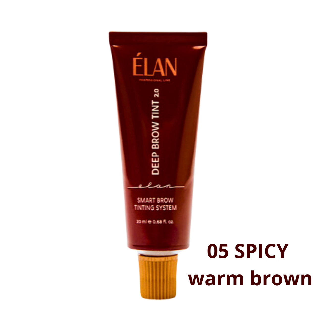 Фарба для брів ELAN "DEEP BROW TINT 2.0" | 05 spicy warm brown | в тюбику 20 мл