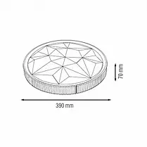 LED світильник Horoz AZTEC-36 36W 6400K IP20 білий 027-018-0036-03-1, фото 4