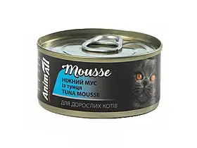 AnimAll Mousse Tuna вологий корм для котів ТУНЕЦЬ, мус