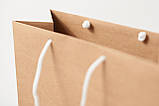 Крафтовий пакет преміум-класу на опт і дроп Розмір L 23х33х11 см, фото 2