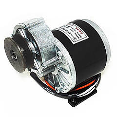 Електродвигун 24 вольта 350 ватів редукторний під ремінь