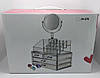 Настільний акриловий органайзер для косметики Cosmetic Storage Box з дзеркалом, фото 8