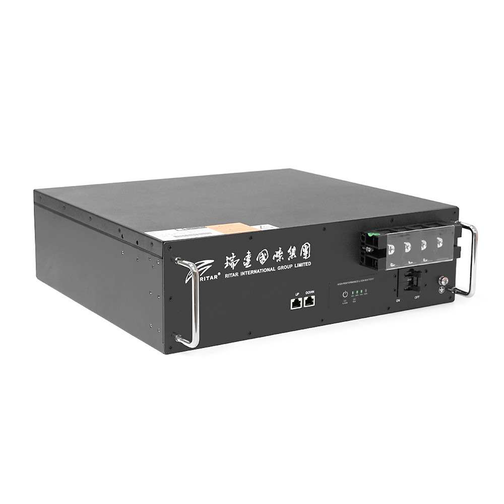 Акумуляторна батарея Ritar 19" LiFePO4 25,6V 200Ah BMS100@8S для монтажу в стійку (442 х 400 х 130.5), 40kg Q1, фото 1