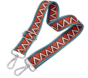 Ремінь для сумки через плече 38мм Кольоровий фурнітура нікель #28735