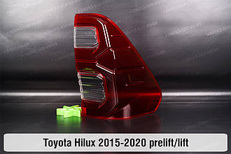 Скло заднього ліхтаря Toyota Hilux (2015-2020) дорест/рест праве