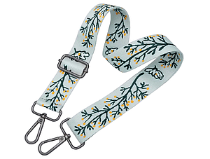 Ремінь для сумки через плече 38мм Кольоровий фурнітура темний-нікель #28778