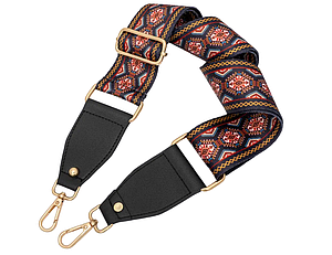 Ремінь для сумки через плече 50мм Кольоровий фурнітура золото #28849