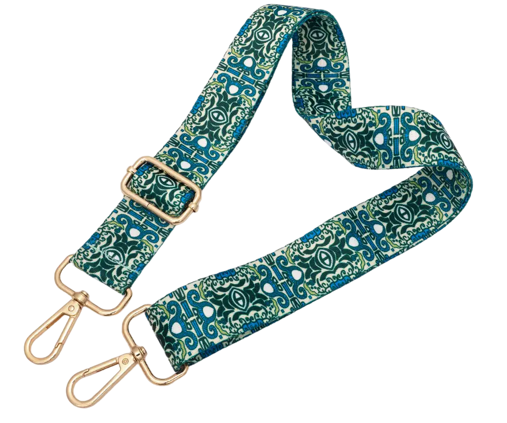 Ремінь для сумки через плече 38мм Кольоровий фурнітура золото #28851, фото 1