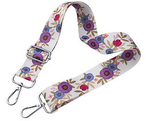 Ремінь для сумки через плече 38мм Кольоровий фурнітура нікель #29628