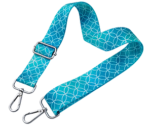 Ремінь для сумки через плече 38мм Кольоровий фурнітура нікель #29629