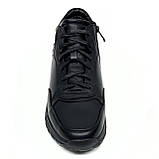 Чоботи низькі чоловічі чорні на вовні зі шнурівкою та замком легкі Sergio Billini 0425-210 розмір 40, фото 3