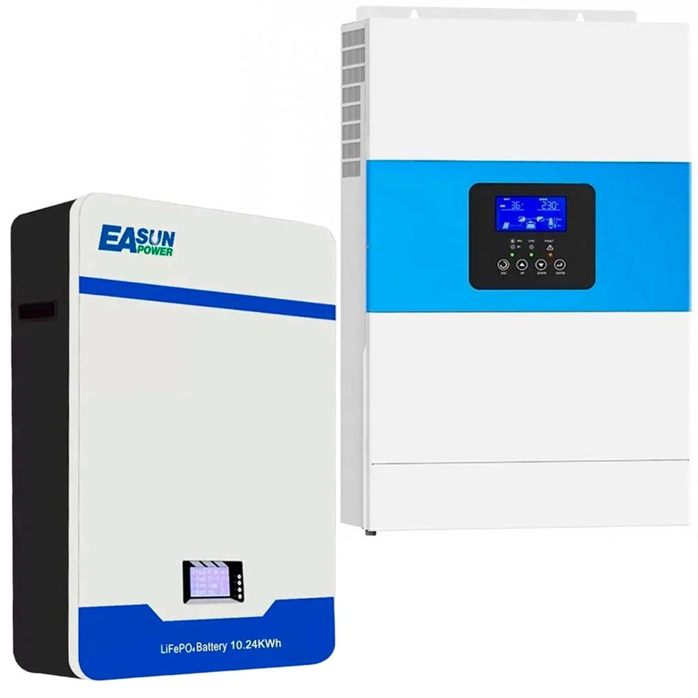 Daxtromn 5,5 кВт інвертор + акумулятор LiFePO4 48V/200Ah 10,2кВт*год Easun комплект резервного живлення