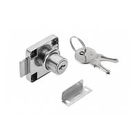 Замок для ДСП (Хром) з відповідною планкою GTV