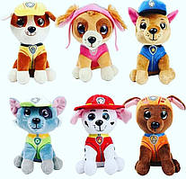 Набір м'яких іграшок Щенячий патруль оригінал 6 шт. Найкращий подарунок для дітей Paw Patril 20 см. Оригінал