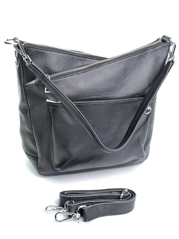 Жіноча шкіряна сумка  T123 Black.Купити жіночі сумки гуртом і в роздріб із натуральної шкіри в Україні