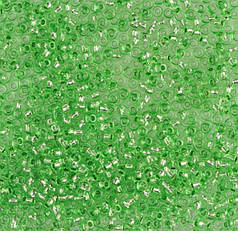 Бісер чеський Preciosa 18256, блискучій, зелений (10 г)