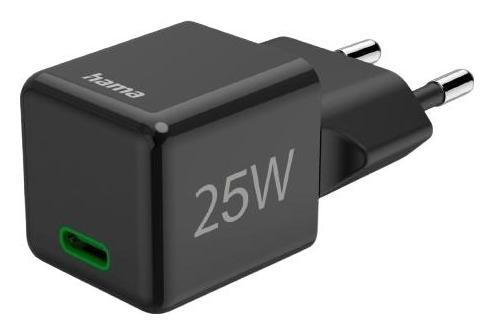 Hama supermini 25W PD/QC 1x USB-C Black, фото 1