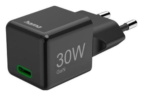 Hama supermini GaN 30W PD/QC 1x USB-C Black, фото 1