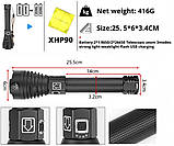 Далекобійний ліхтар з зумом TRLIFE XHP90 + 2 Акумулятора (3000LM, 2×18650, USB Type-C) потужніше XHP70 XHP50, фото 3