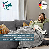 Ковдра з обігрівом 180*130 см із 6 температурними режимами з вельветової тканини HD 81 Beurer Німеччина, фото 2