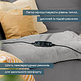 Ковдра з обігрівом 180*130 см із 6 температурними режимами з вельветової тканини HD 81 Beurer Німеччина, фото 4