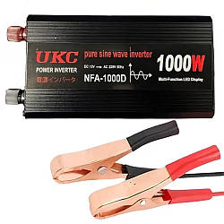 Перетворювач напруги з 12-220V, чистий синус, 1000Вт / Інвертор з чистою синусоїдою / Інвертор чистий синус