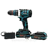 Ергономічний акумуляторний шуруповерт Makita 24V 5AH Ударний шурупокрут Потужний професыйний шуруповерт, фото 3