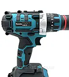 Ергономічний акумуляторний шуруповерт Makita 24V 5AH Ударний шурупокрут Потужний професыйний шуруповерт, фото 9