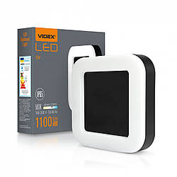 Cвітильнік VIDEX ЖКХ ART квадратний |15W, 5000K, 220V| Чорний VL-BHFS-155B
