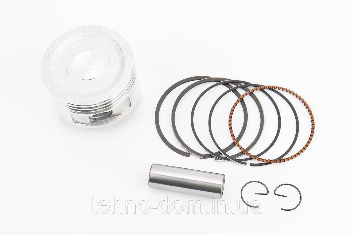 Поршень, кільця,палець к-кт к-кт 168F 68 mm +0,25, (H-49mm, палець 18 mm)