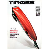 Машинка для стрижки насадки Tiross TS406 лезо нержавіюча сталь, фото 6