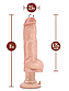 Вібратор реалістичний на присосці із пірсингом Blush Loverboy, 28х6,3 см., фото 3