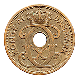 Данія 5 ере, 1927 Мітка мінцмейстера: "HCN" - Ганс Христіан Нільсен, фото 3