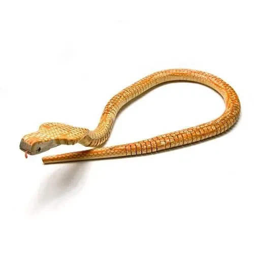 Іграшка сувенір Змія-кібра коричнева, фото 1