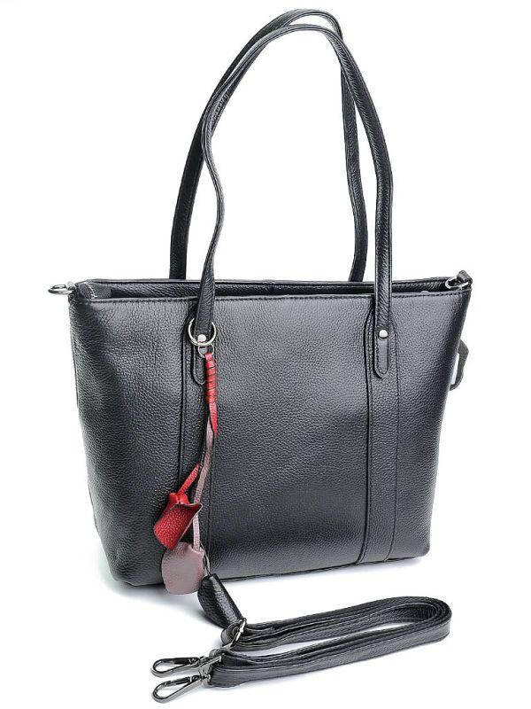 Жіноча шкіряна сумка HZ-9008 Black.Купити жіночі сумки гуртом і в роздріб із натуральної шкіри в Україні