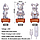 Нічник 3D Bearbrick Ведмедик KX197, фото 6