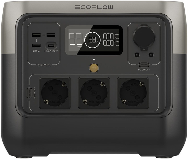 Портативна зарядна станція EcoFlow RIVER 2 Pro / 800 Вт / 768 Вт⋅ч / LiFePO4 (RIVER2PRO) Ecoflow river 2 pro