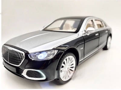 Стильна детальна модель машинки дитині Mercedes Maybach S 1:22 інерція метал Двері відчиняються Колір навмання