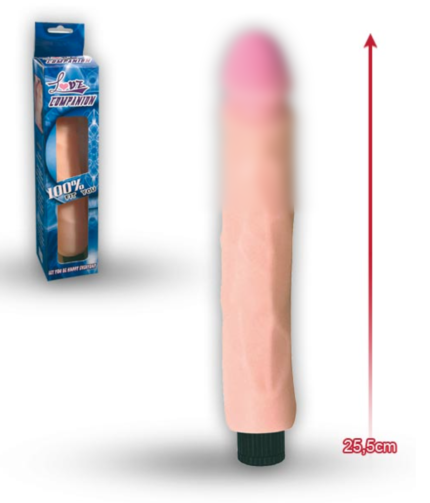 Реалістичний вібратор Love Companion Vibrator, 25,5х4,6 см.