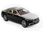 Стильна детальна модель машинки дитині Mercedes Maybach S 1:22 інерція метал Двері відчиняються Колір навмання, фото 3
