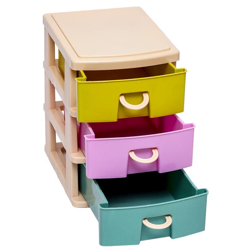 Органайзер на стіл пластиковий настільний канцелярський 3 відділення 14,5*13* 10 см