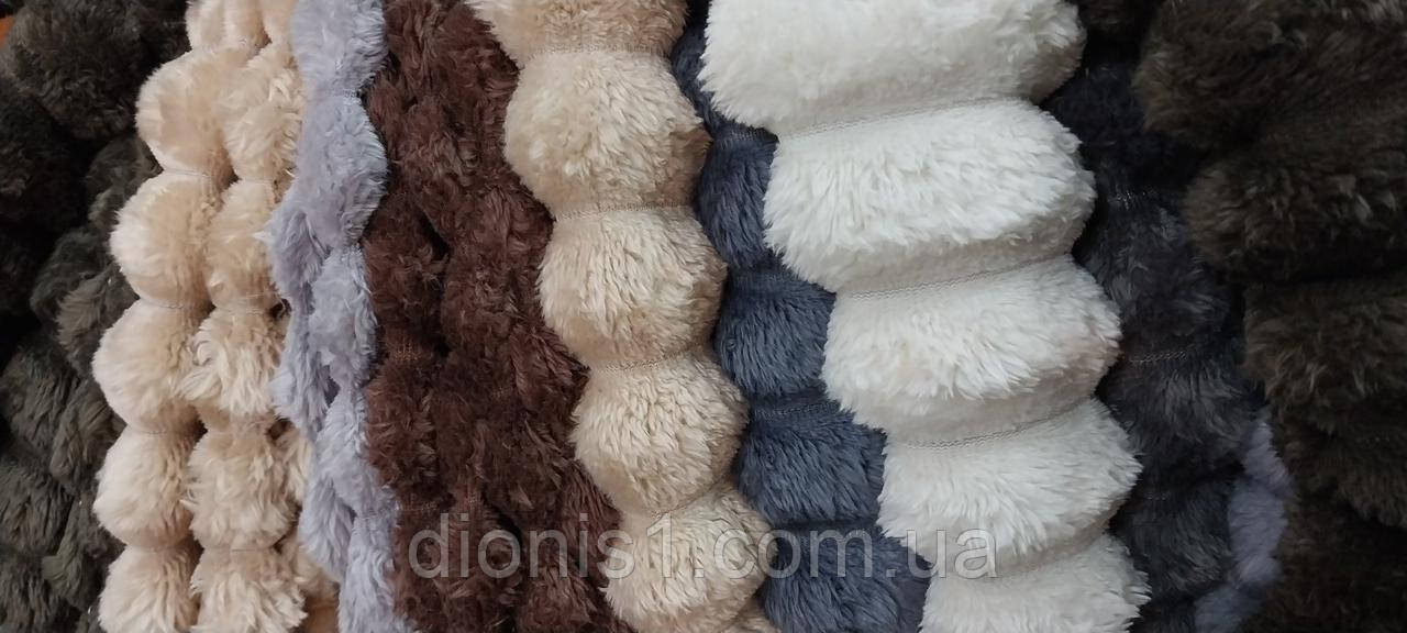 Плед Шарпей щільний 200х230 5 шт в уп. різні кольори (без вибору), фото 1